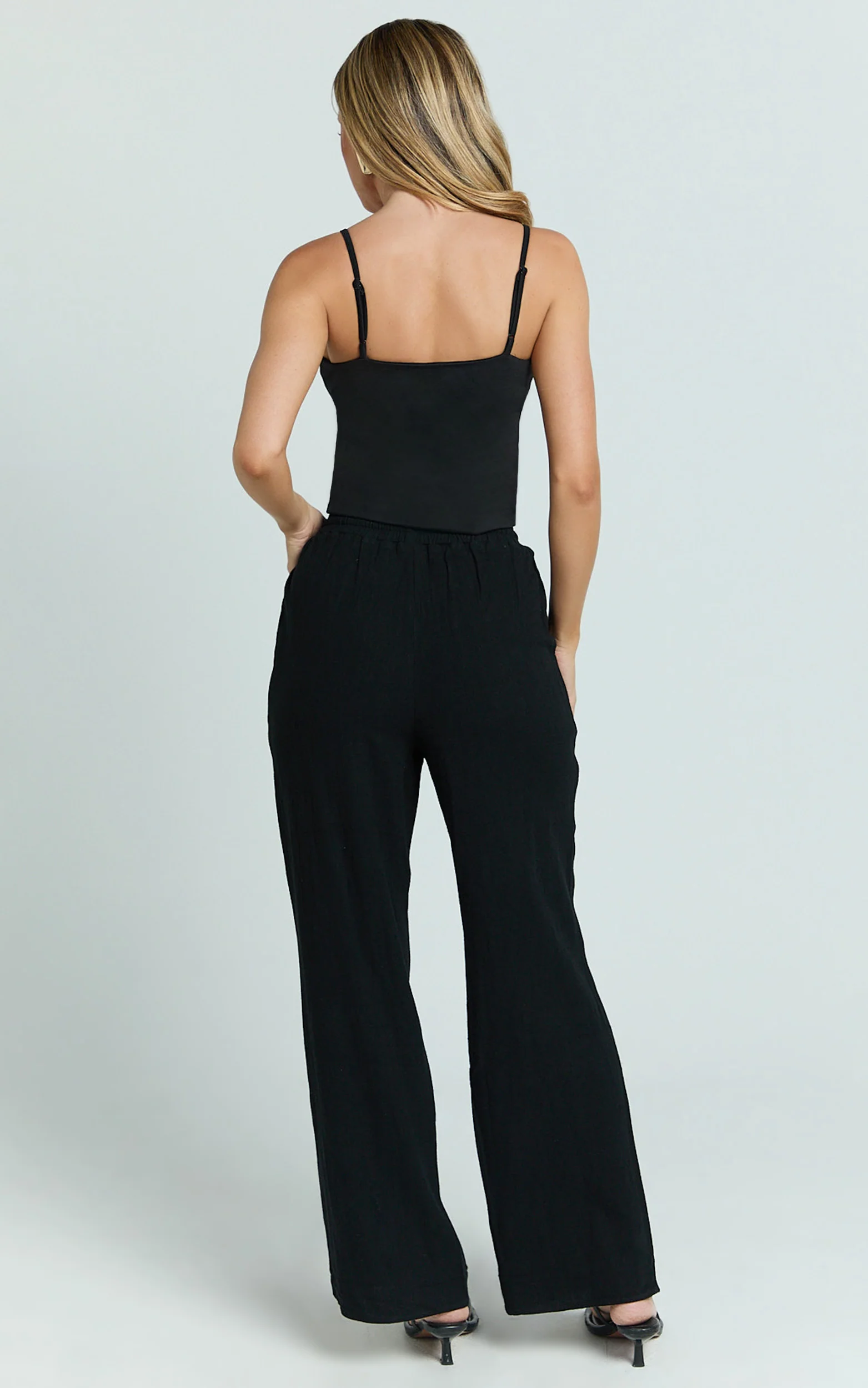 Cady Top - Scoop Neck Top in Black - Image 10