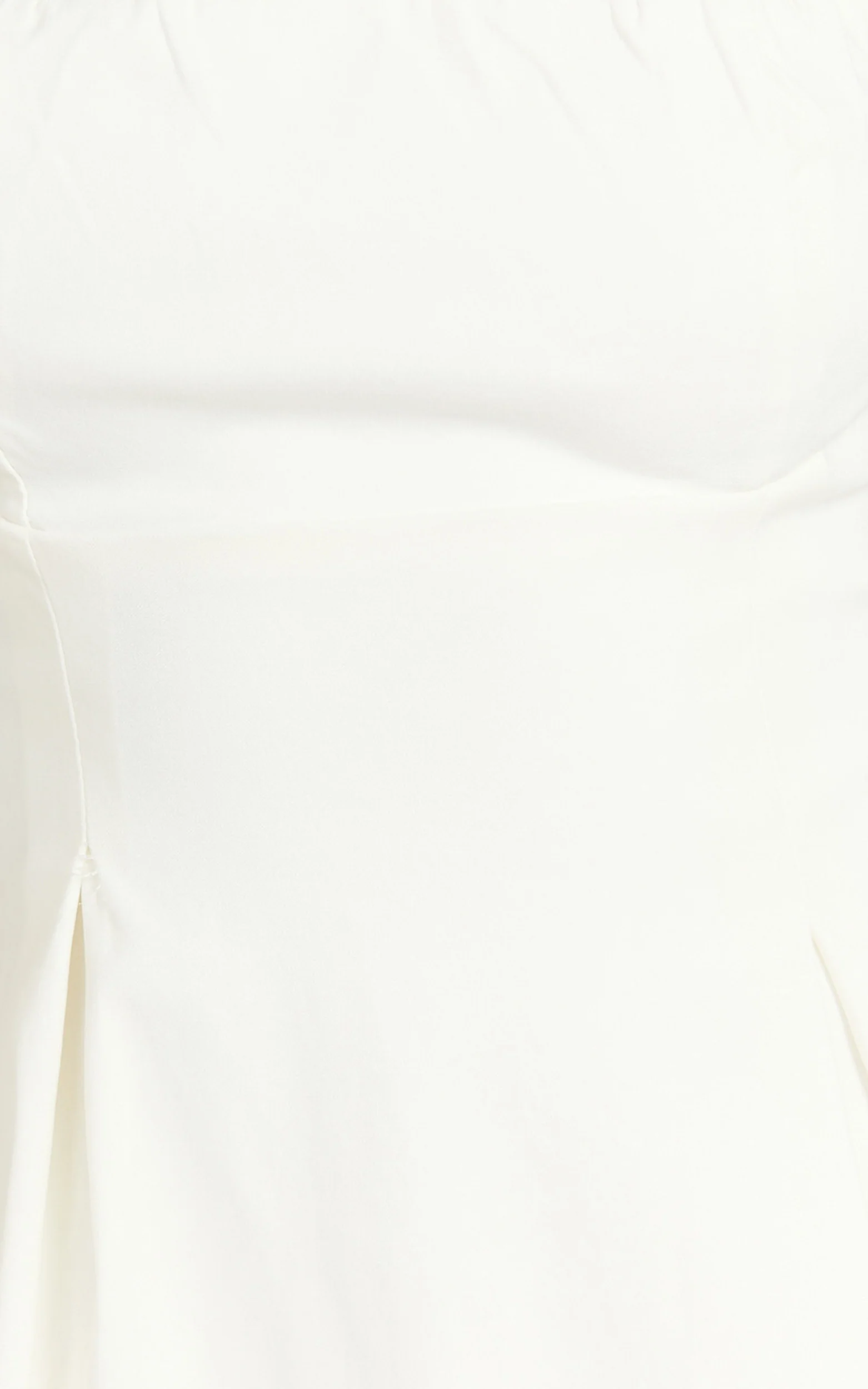 Ida Mini Dress - Wide Strap Straight Neck  Bow Back Dress in White - Image 7