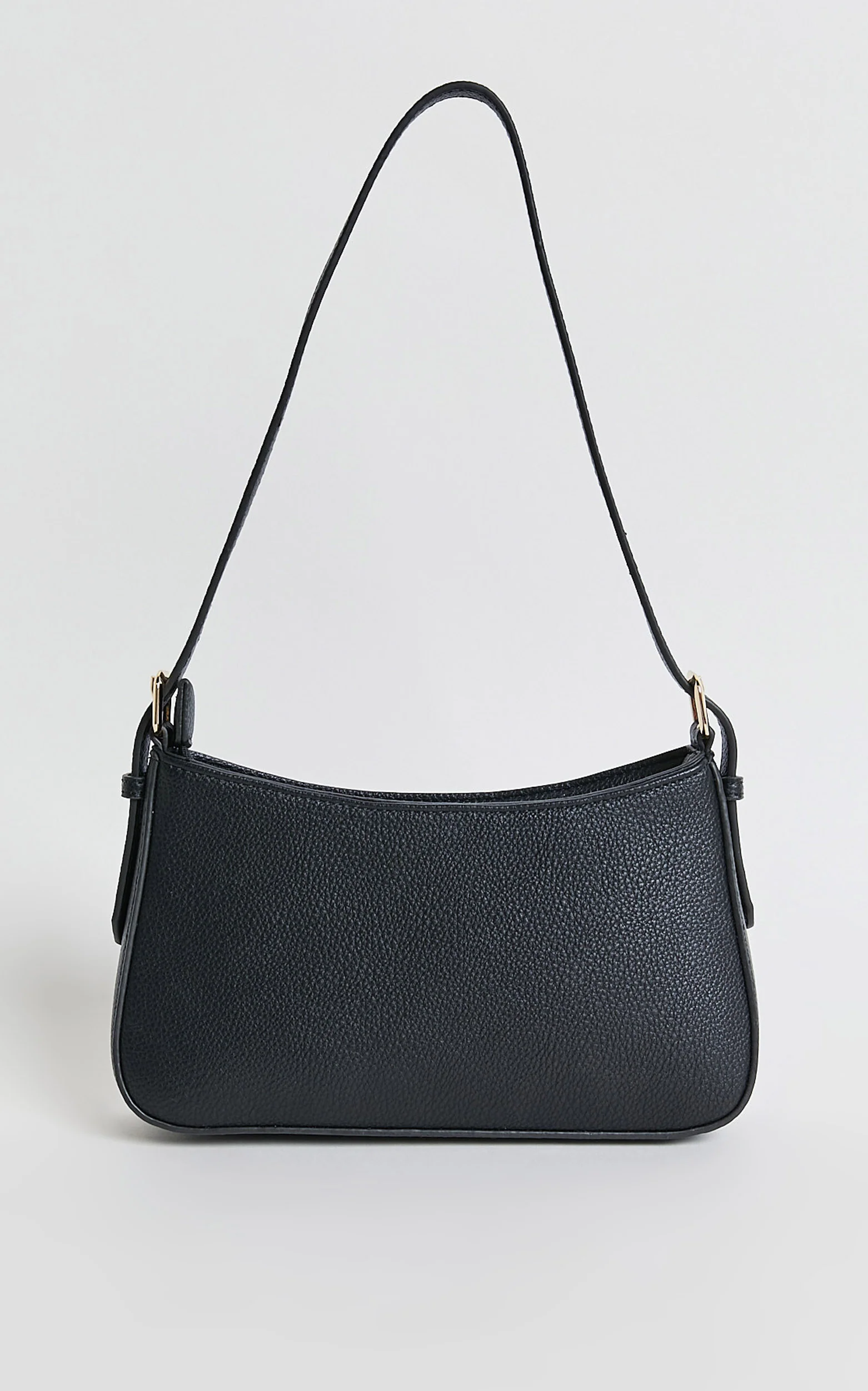 Peta and Jain - Lilu Shoulder Bag in Black Pebble/Gold - Image 5
