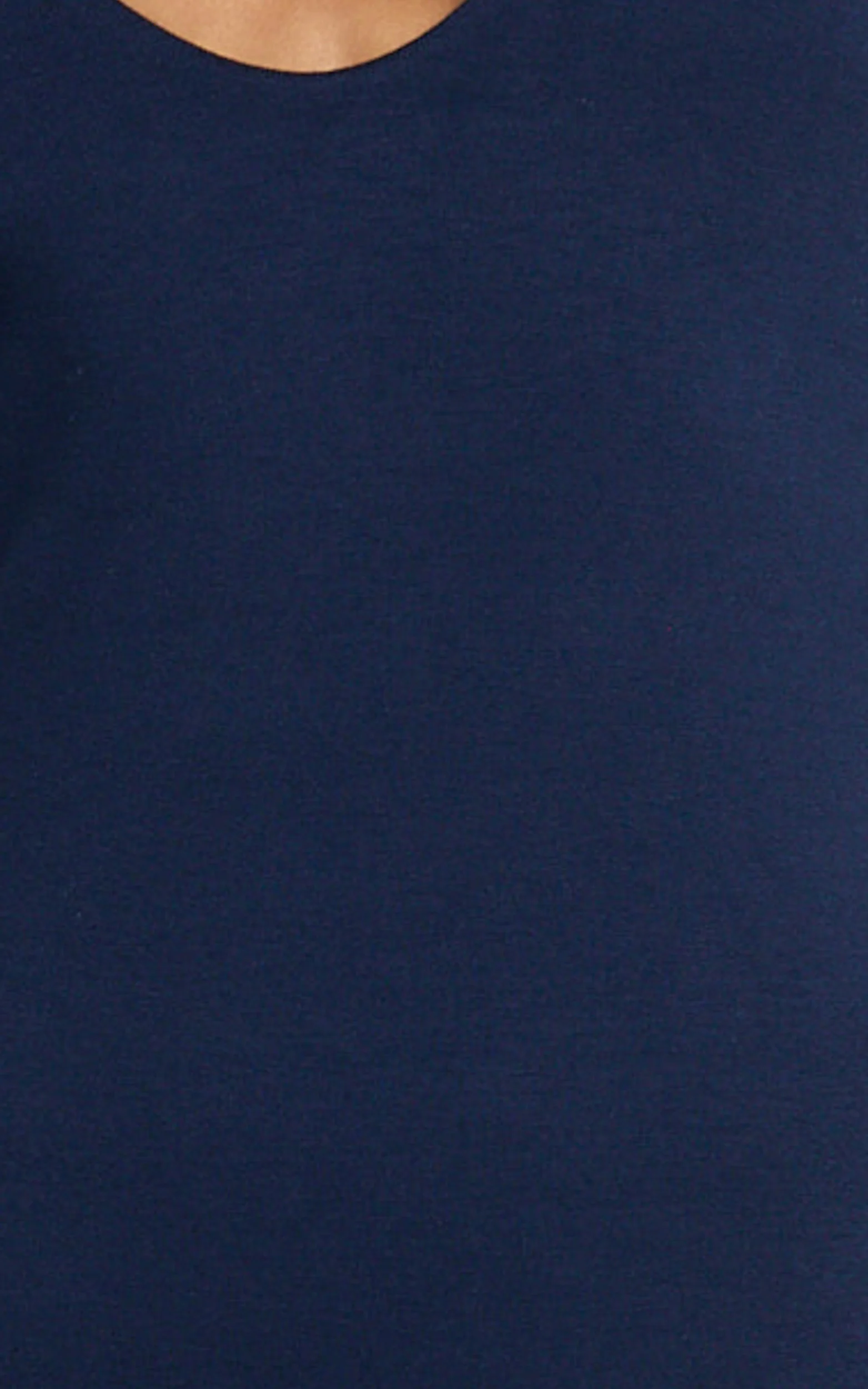 Suzanna Bodysuit - V Neck Halter Bodysuit in Navy - Image 8